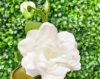 White Real Touch Gardenia - 12 inches