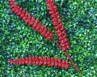 Red Jeweled Glitter Fern