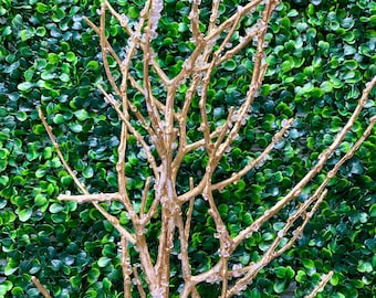 36” Gold and Crystal Branch