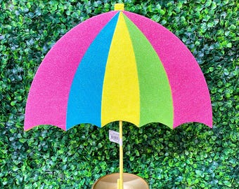 EXCLUSIVE - Glitter Umbrella pick - 23"H x 12"W