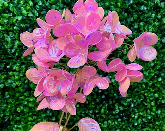 Pink Iridescent Hydrangea Spray - 23.6 Inches