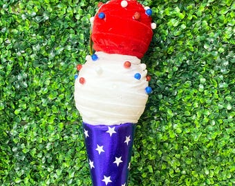 Patriotic Ice Cream Cone