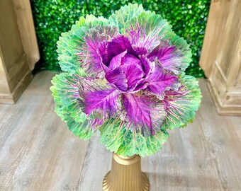 Real Touch Purple Cabbage Pick ~ Lifelike ~ 10 Inch