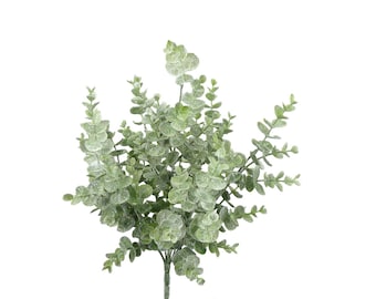 Icy Glittered Eucalyptus Bush  ~ 18in