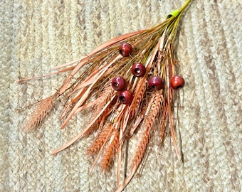 Red Orange Crab Berry Wheat Filler Bush - 21 inches