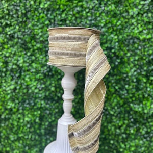 Platinum Velvet Accent Ribbon - 4 Inch