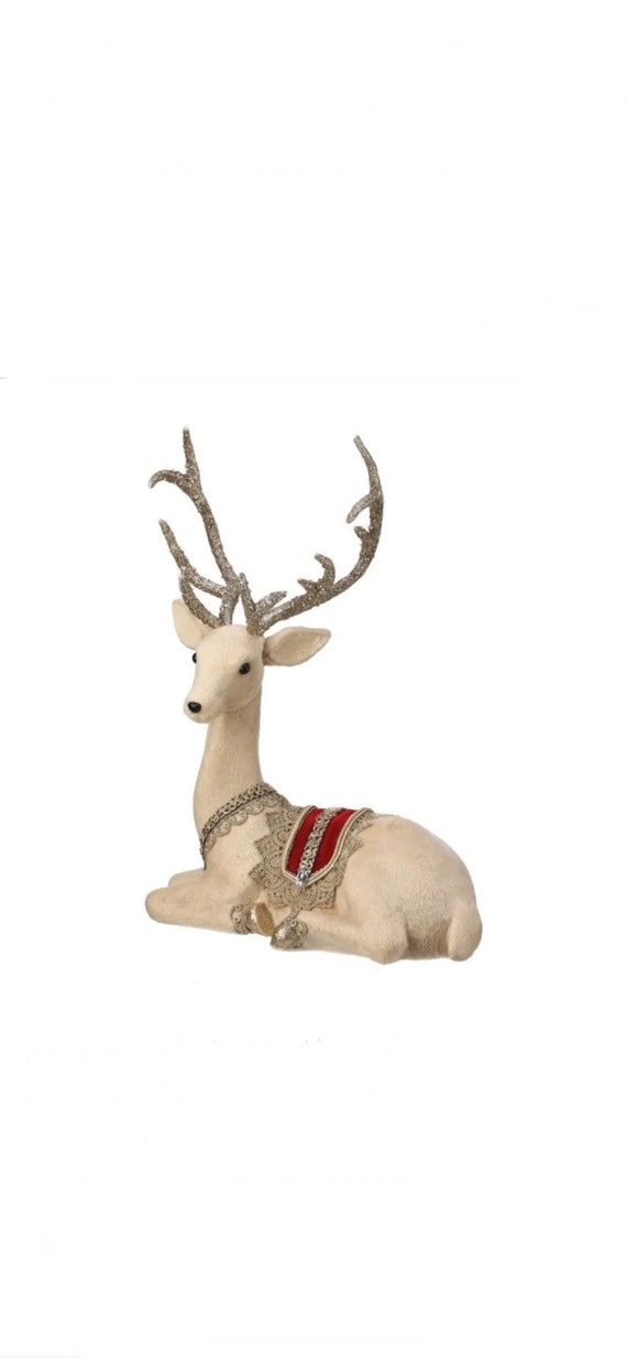 Laying deer christmas decorations Clearance