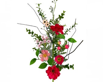 Mixed Pink Wildflower Spray - 28 inch