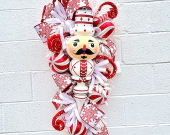 Nutcracker Red and White Swag