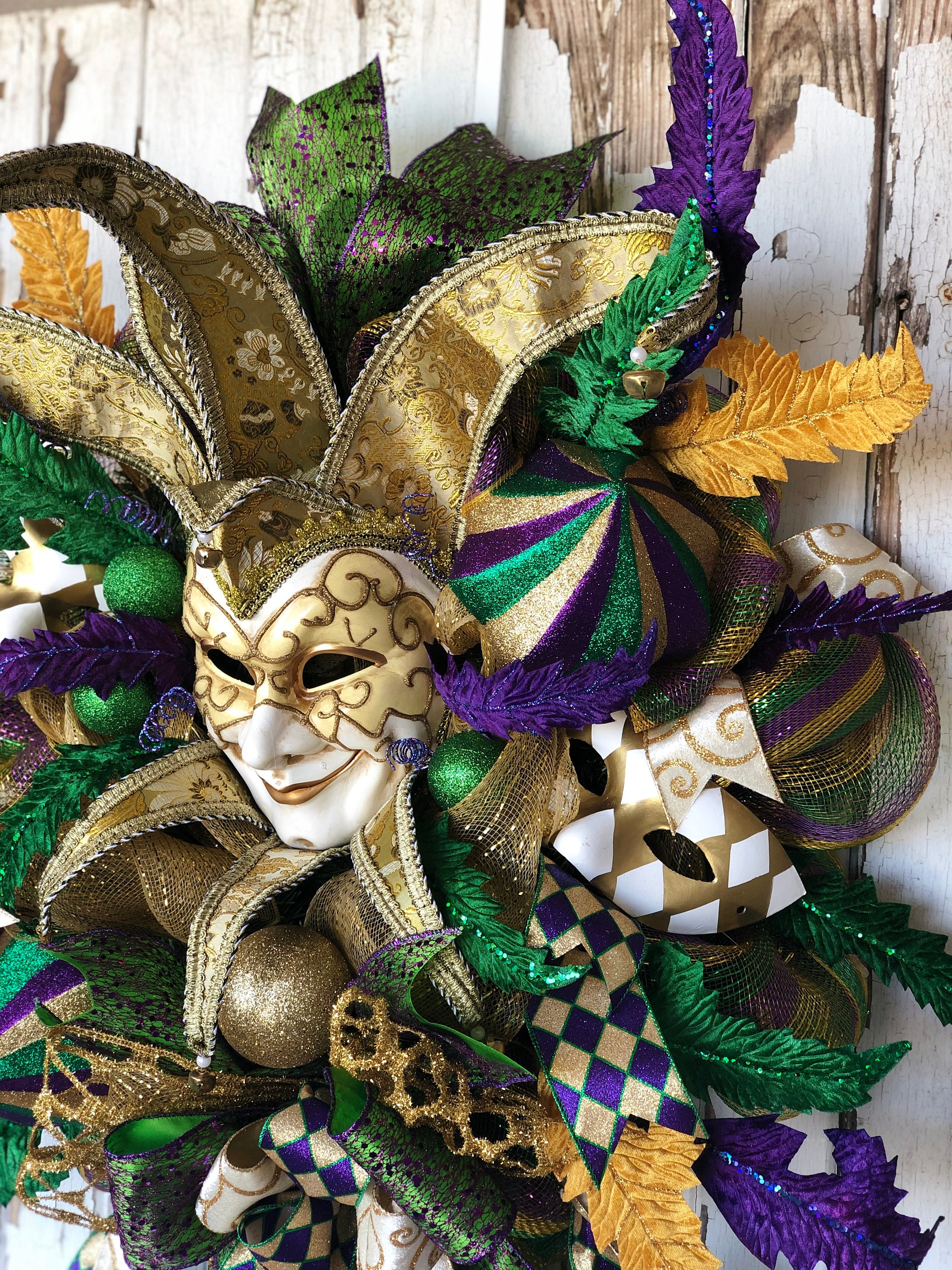 large mardi gras mask props