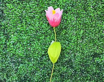 Large Pink Tulip ~ 27.5 inch ~ foam tulip ~ Spring Photo Prop