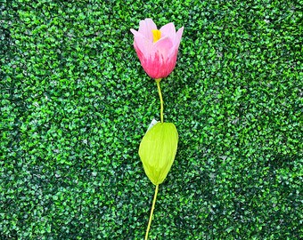 Large Pink Tulip ~ 27.5 inch ~ foam tulip ~ Spring Photo Prop