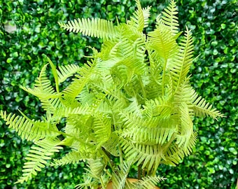 Green Boston Fern Spray ~ 21”
