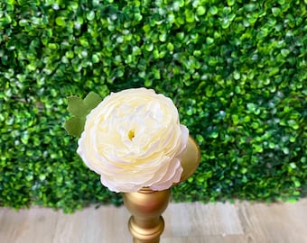 White Peony Stem - 11 inches