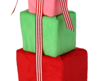9 Inch Velvet Triple Stack Gift Package