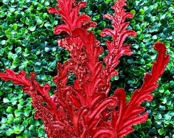 Red Acanthus Lace - 26 inch