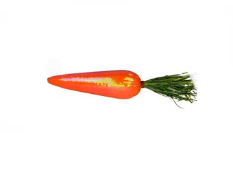 Orange Sequin Decor Carrot - H17 x DIA3.5 inches