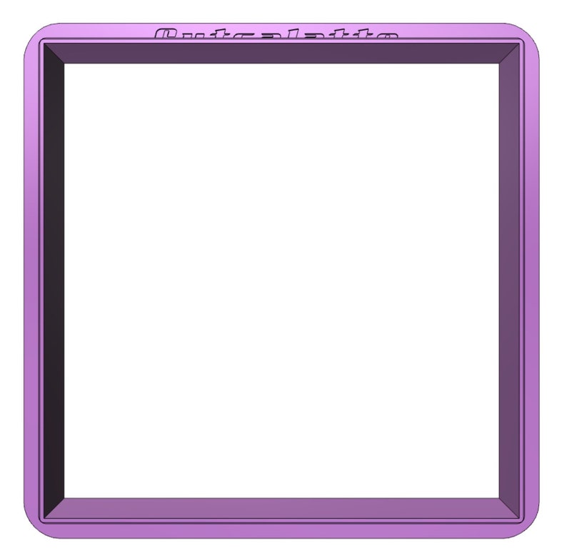 Square Cookie Cutter 3D Printed