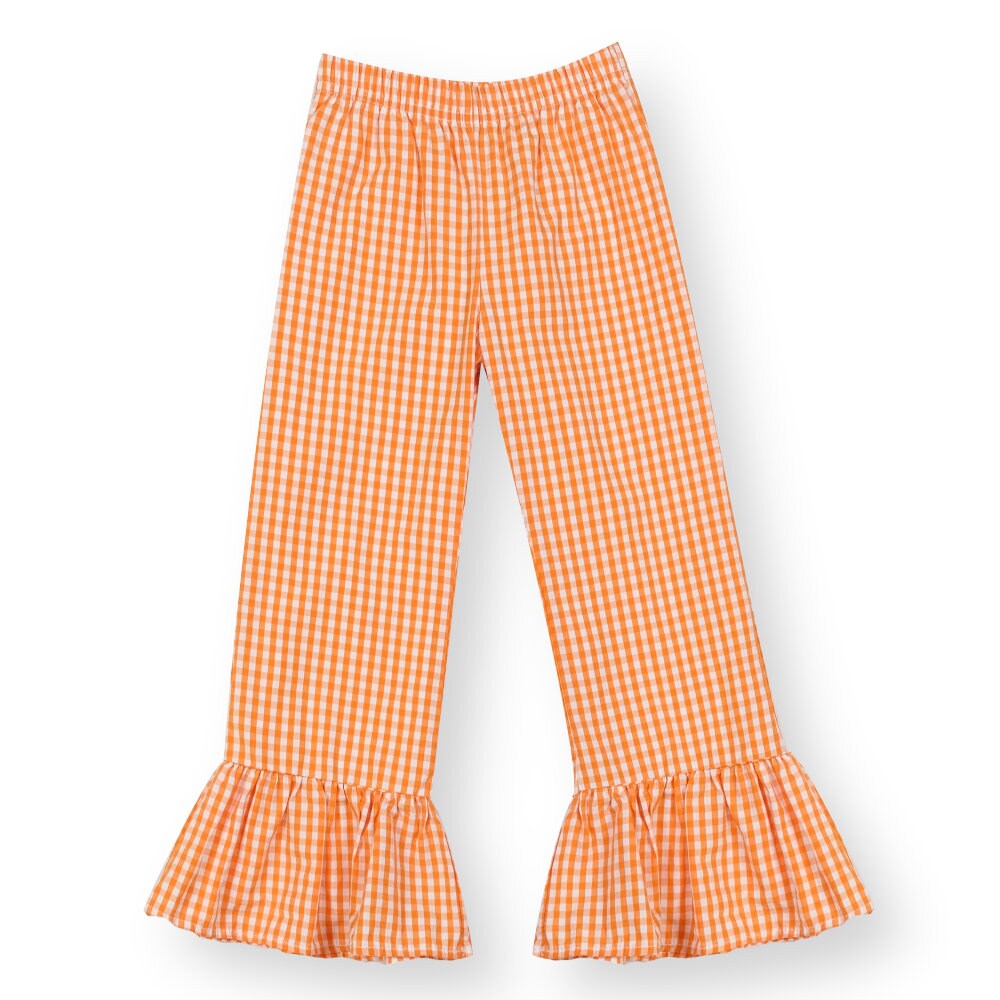 Girls Gingham Ruffle Pants Girls Ruffle Pants Ruffle Pants Etsy