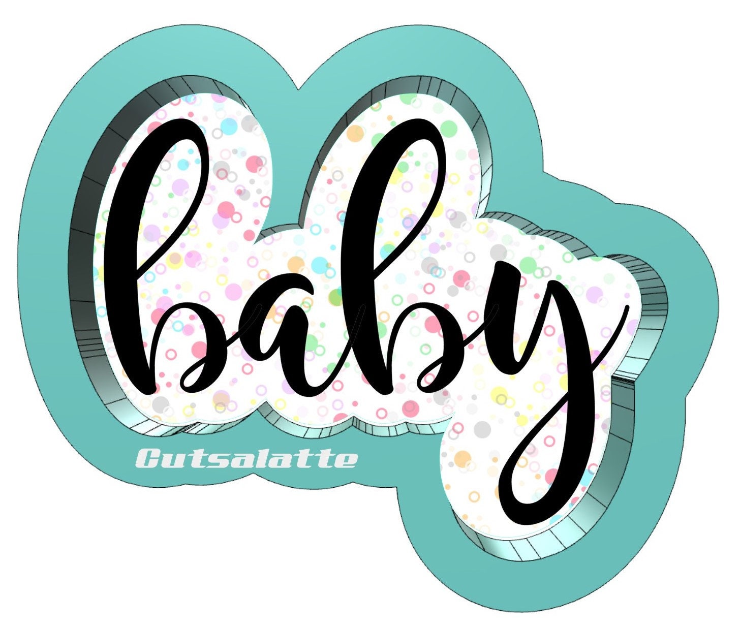 Baby Cookie Cutter 3D Printed
