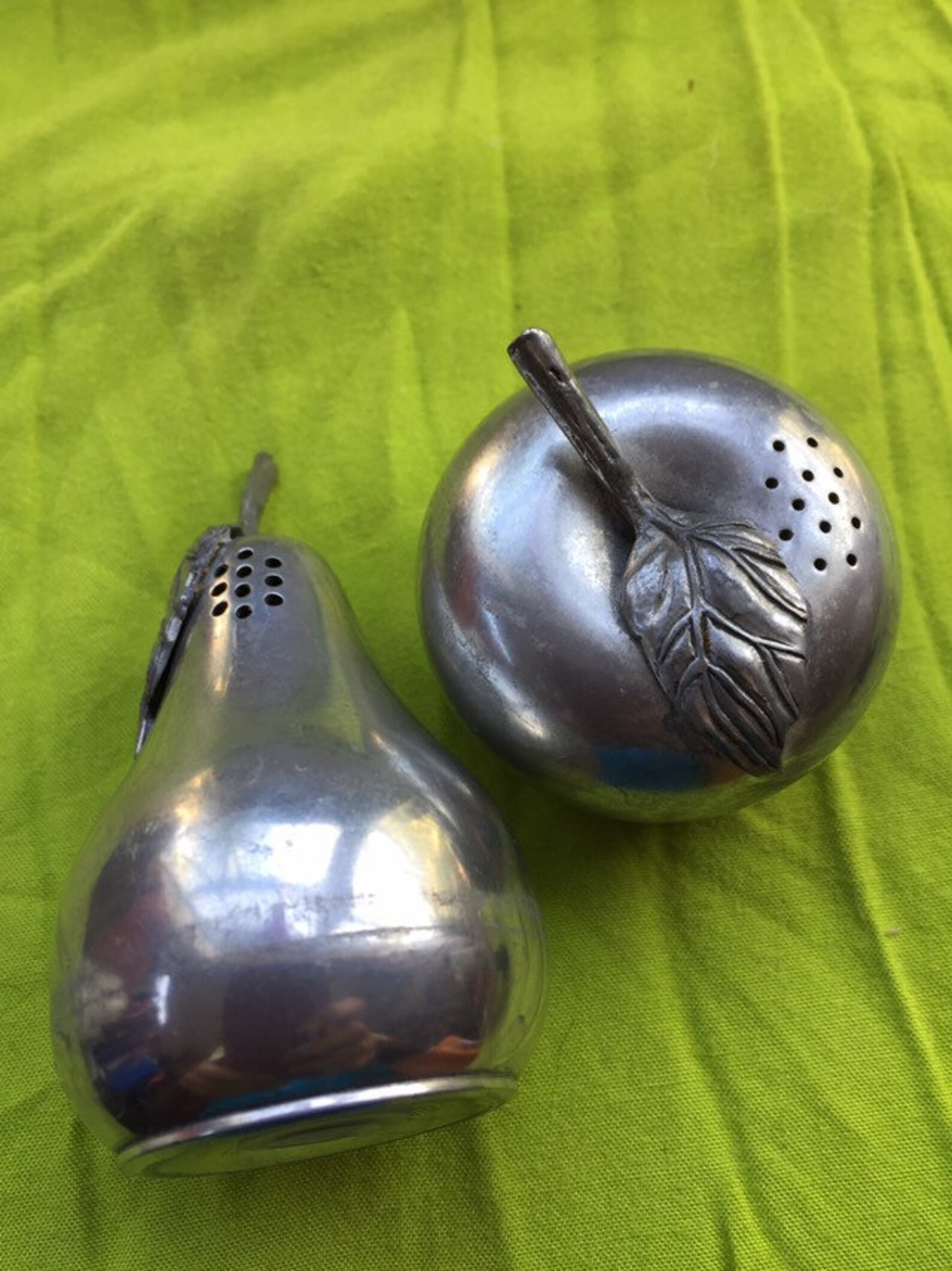 Vintage Kirk Stieff pewter mid century salt and pepper Etsy