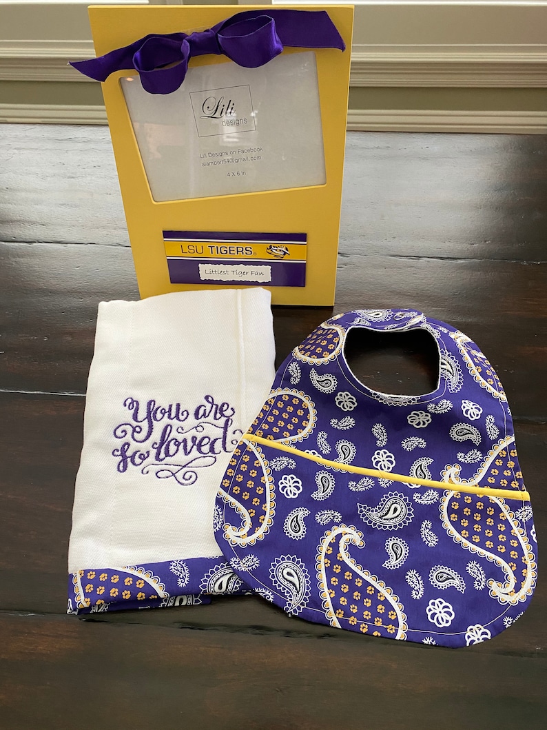 LSU Baby Girl Gift Set