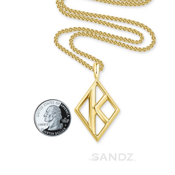 Kappa Alpha Psi Diamond K Pendant: Stainless Steel Necklace - Etsy