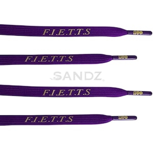 Omega Psi Phi Purple shoelaces with fraternity FIETTS moto| Fraternity Paraphernalia Gift | pair with SANDZ Omega Psi Phi Paracord Bracelet