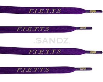 Sznurowadła Omega Psi Phi Purple: Fraternity FIETTS Moto