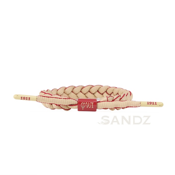 Kappa Alpha Psi Fraternity Phi Nu Pi  paracord bracelet with Phi Nu Pi center piece with founding year 1911 embossed end caps. Perfect Gift!
