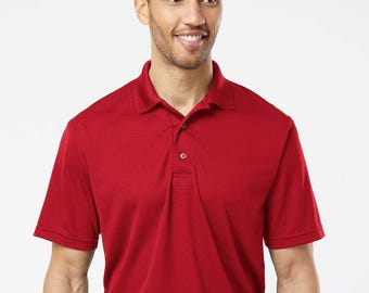 MENS POLO 4.3-ounce, Cardinal Red, ultra-soft mini mesh. Superior moisture-wicking and anti-microbial