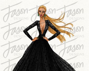 Fashion Illustration IT GIRL Art Print Wicked Behavior