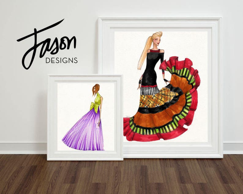 Fashion Illustration Art Print Fit To Print image 3