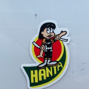 Hanta duct tape logo sticker