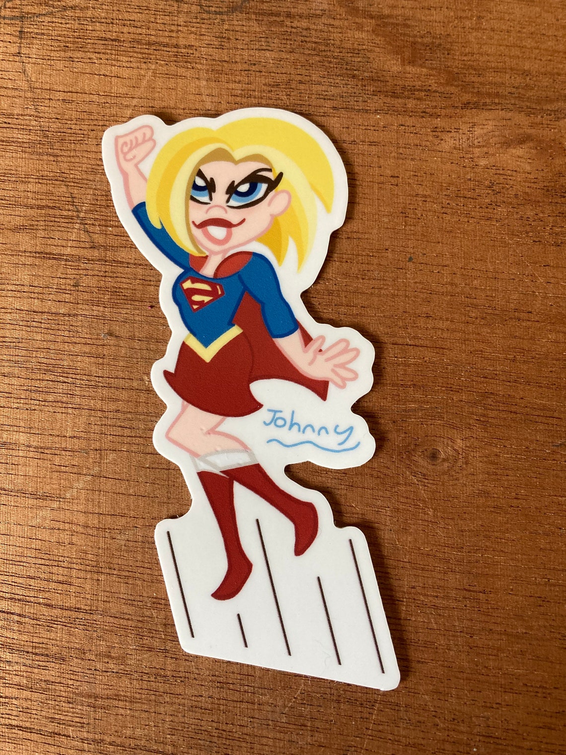Dc Super Hero Girl Supergirl Sticker Etsy New Zealand