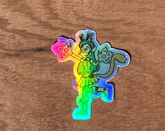 Holo ragdoll sticker
