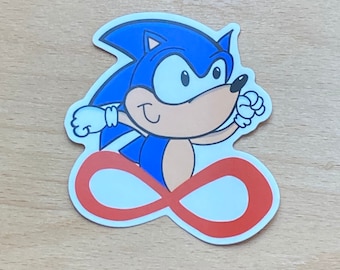 STICKER VINTAGE PROMO VERT BAUDET SONIC THE HEDGEHOG SEGA