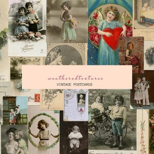 Postales Francesas Imprimibles, Pequeña, Niños, Niño, Niña, Niño, Guardería, Descarga de Kit Digital