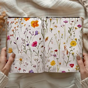 Lentebloemenpapier, lentebloemen 20 digitaal afdrukbaar papier, geperste bloemenpapieren instant download commercieel gebruik