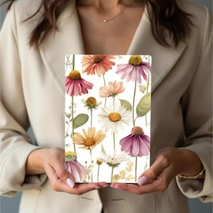 Papiers floraux, fleurs d'échinacée imprimables, 19 papiers numériques imprimables, papiers fleurs pressées à téléchargement immédiat