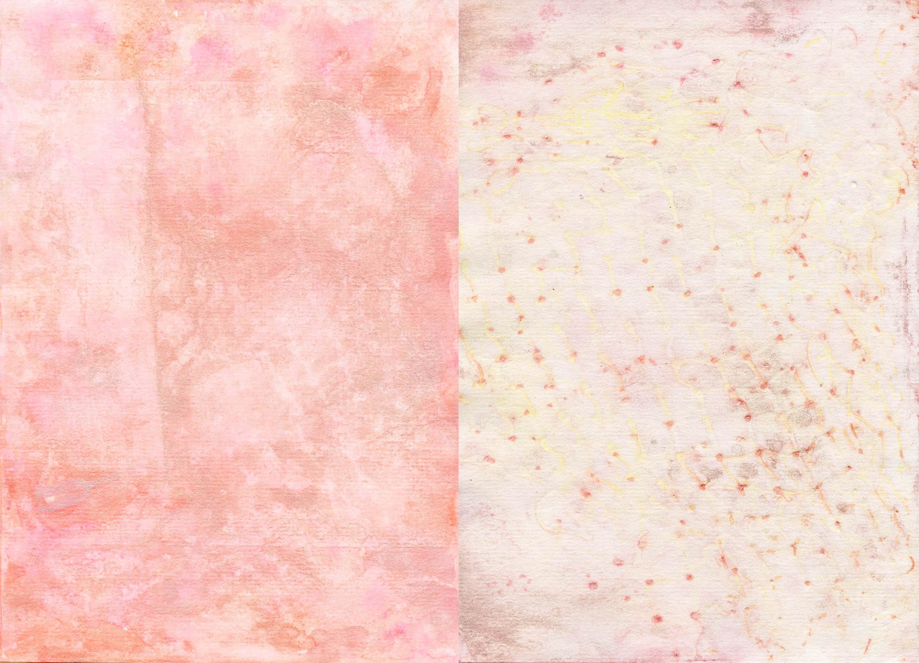 Watercolor Paper Set Peach color paper Mixed media art Etsy