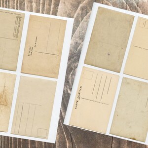 May include: A sheet of vintage postcards with blank spaces for writing messages. The postcards are cream-colored with black lines and text. The text on the postcards reads "Carte Postale" and "Berlin-Wilmersdorf".