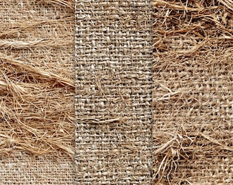 Papiers numériques en toile de jute imprimables, 20 textures rustiques pour le scrapbooking et l'artisanat, usage commercial