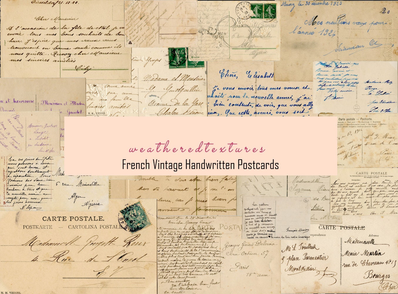 French postcards - Etsy 日本