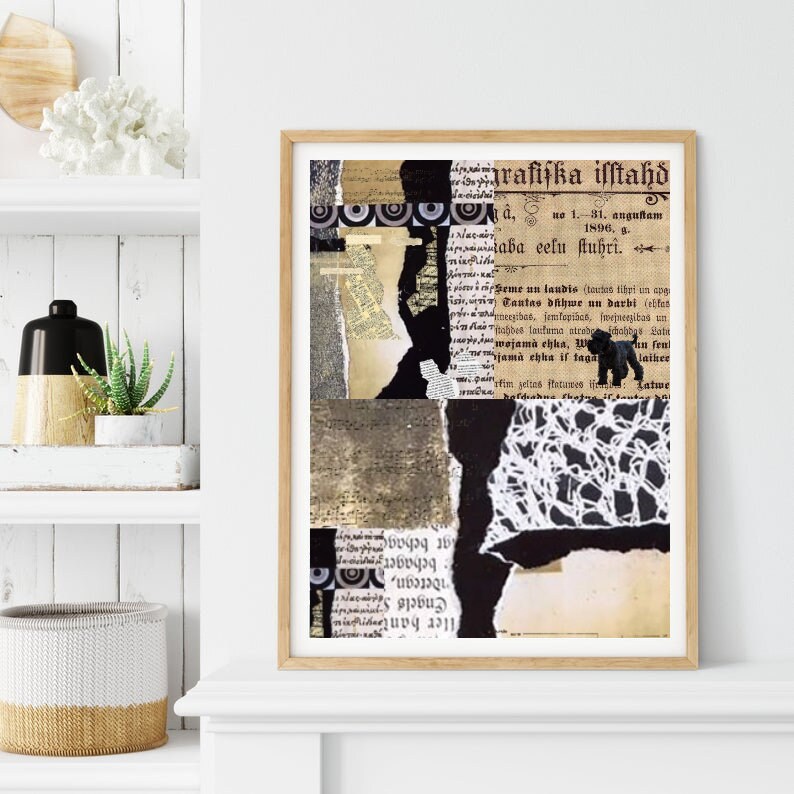 Mixed Media Art Print Abstract Art Print Digital Download Etsy