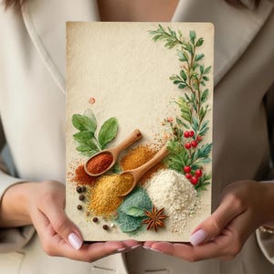 Pages de journal de recettes vintage - 22 feuilles d'écriture imprimables pour la cuisine, la pâtisserie et un usage commercial