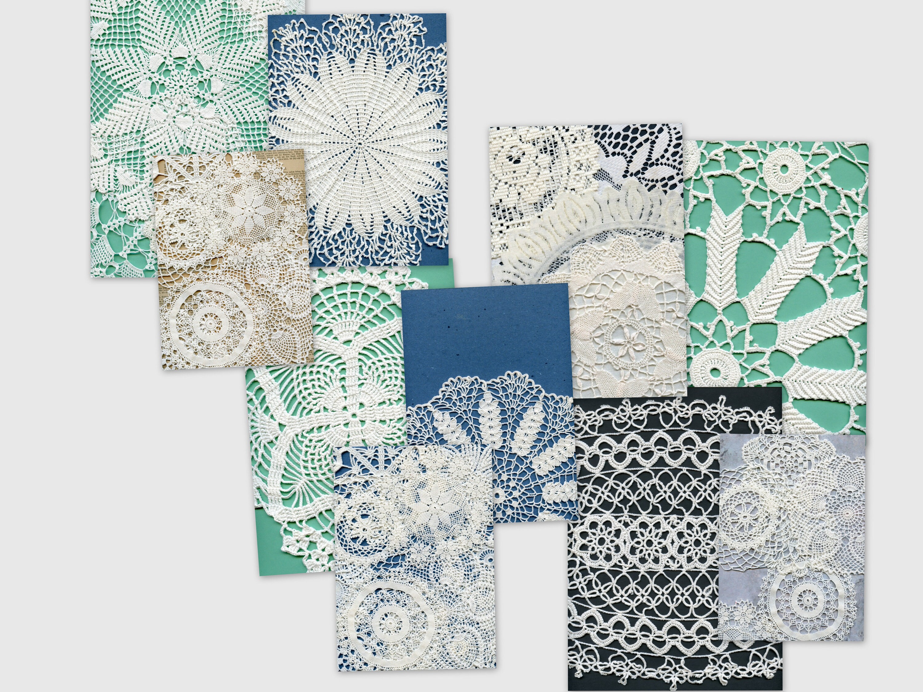 Lace Digital Printable Kit Printable Lace Paper Boho Paper - Etsy
