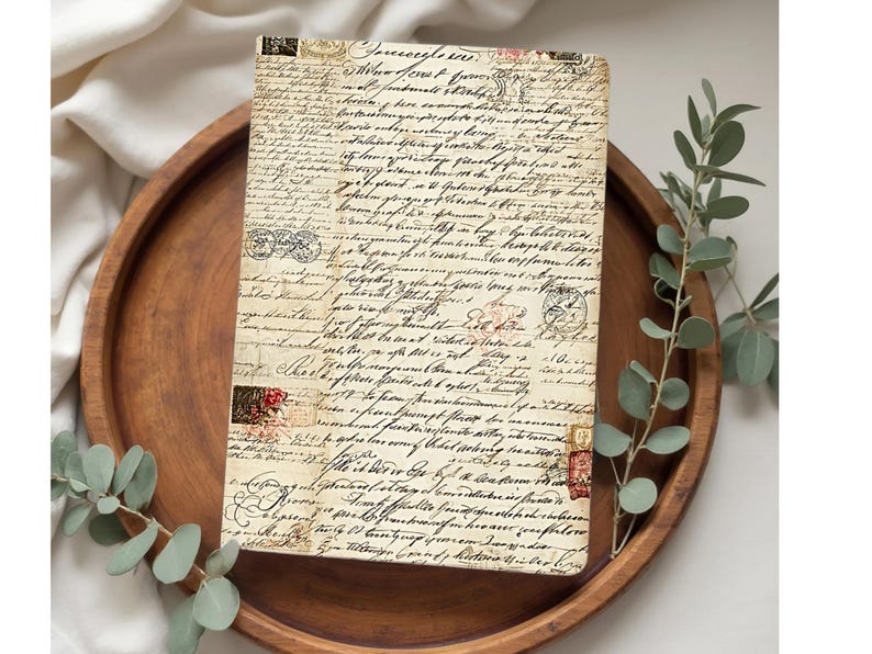 52 Vintage Handwritten Letters Digital Paper, Antique Script ...