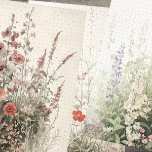 Printable junk journal kit, Digital download, 19 sheets paper pack - Kit 152