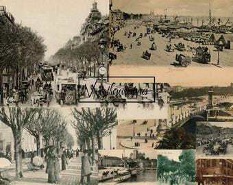 Vintage French Postcards: Antique Ephemera for Journaling (Digital Download)